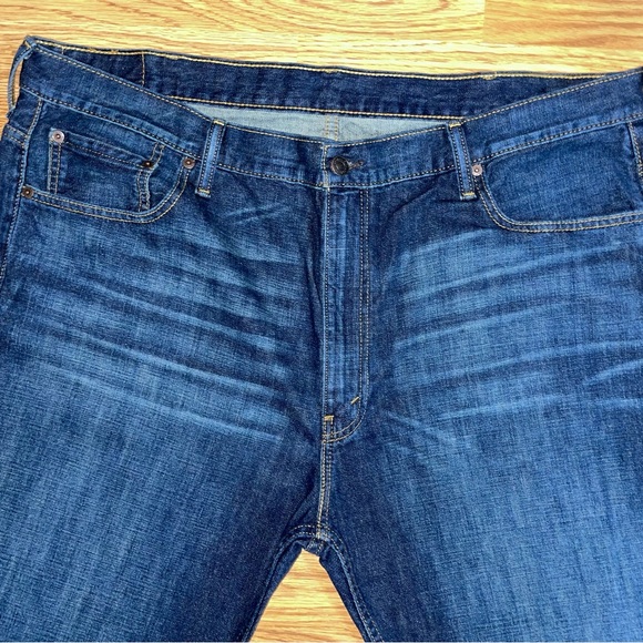 Levi’s 569 Loose Straight Fit Jeans Men’s Size 42x30 Dark Wash EUC - Picture 2 of 13